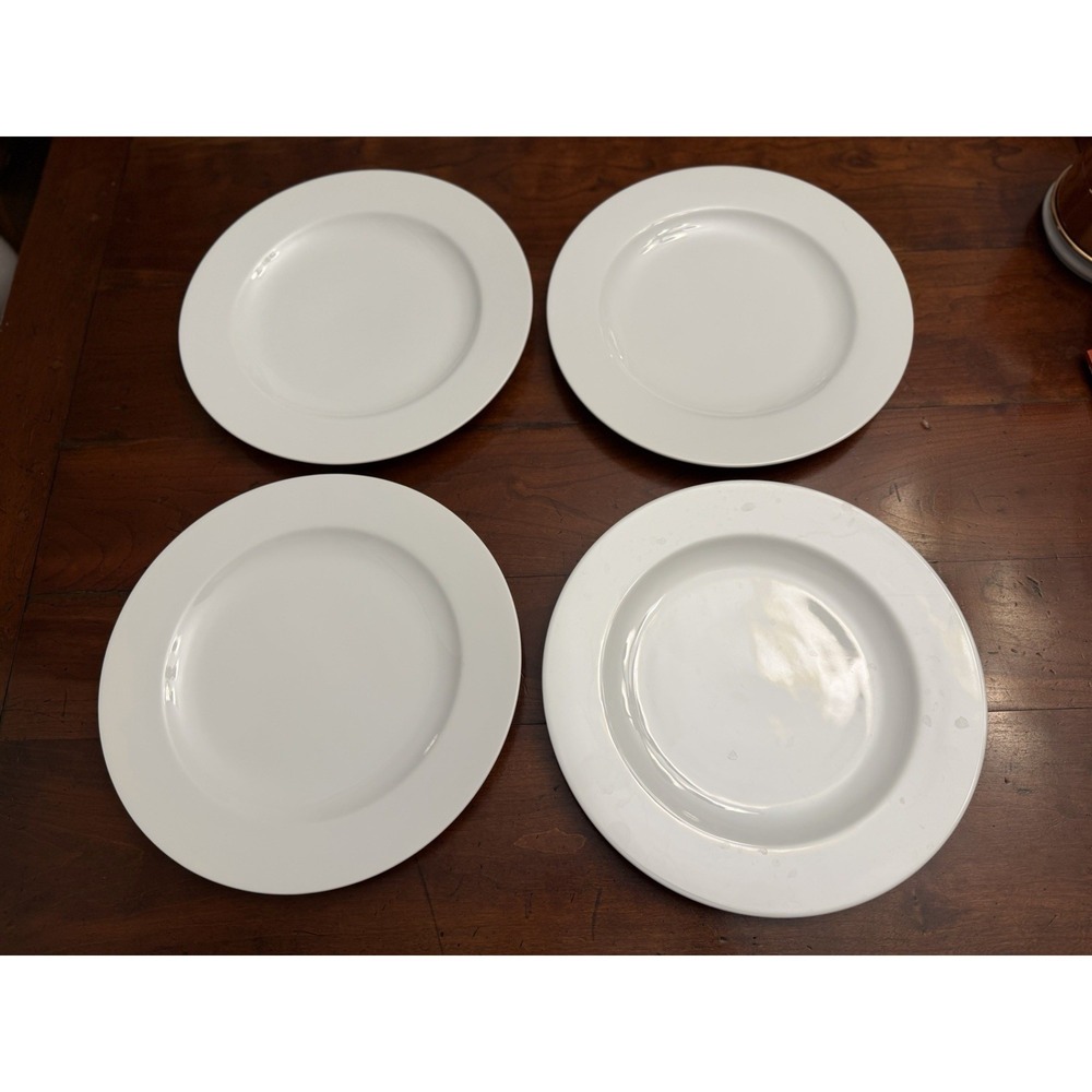 Set Of 4‎ Christopher Stuart Grand Blanc Dinner Plate White Fine China